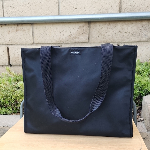 Kate Spade Black Nylon Tote Bag - Picture 1 of 12